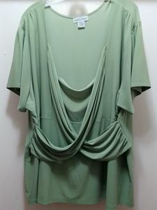 Woman's olive green blouse.